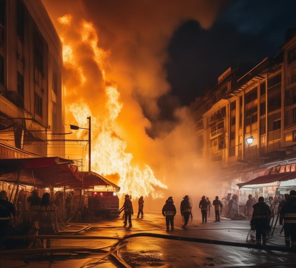 XX商贸城突发火灾事故，最新报道显示，现场救援进展顺利，事故原因初步指向电气故障